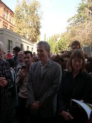 Howard Preston & wife watching ribbon cutting.JPG